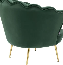 Fåtölj Water Lily - Guld/Mörkgrön - KARE Design