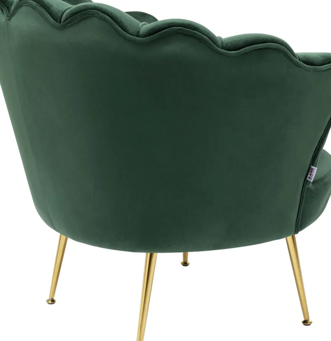 Fåtölj Water Lily - Guld/Mörkgrön - KARE Design