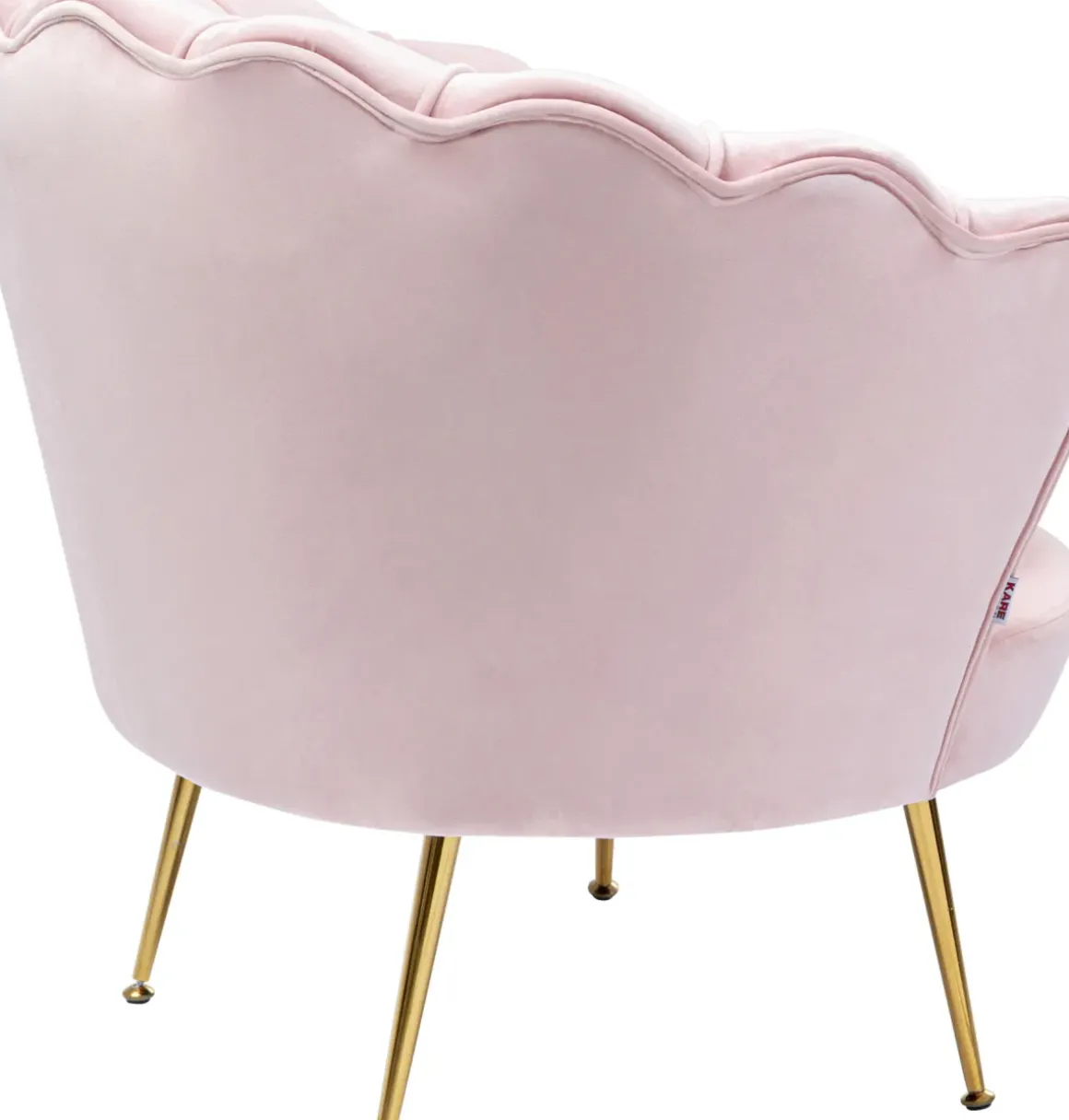 Fåtölj Water Lily - Ljusrosa Sammet - KARE Design