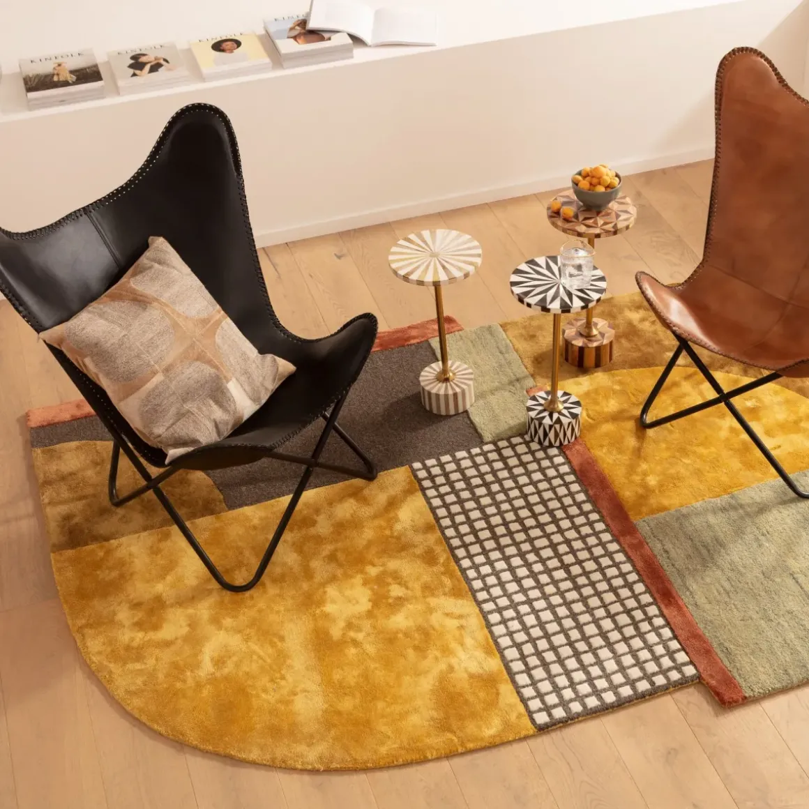 Fåtölj Winny - Svart Läder - KARE Design