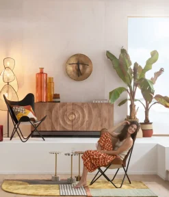 Fåtölj Winny - Svart Läder - KARE Design