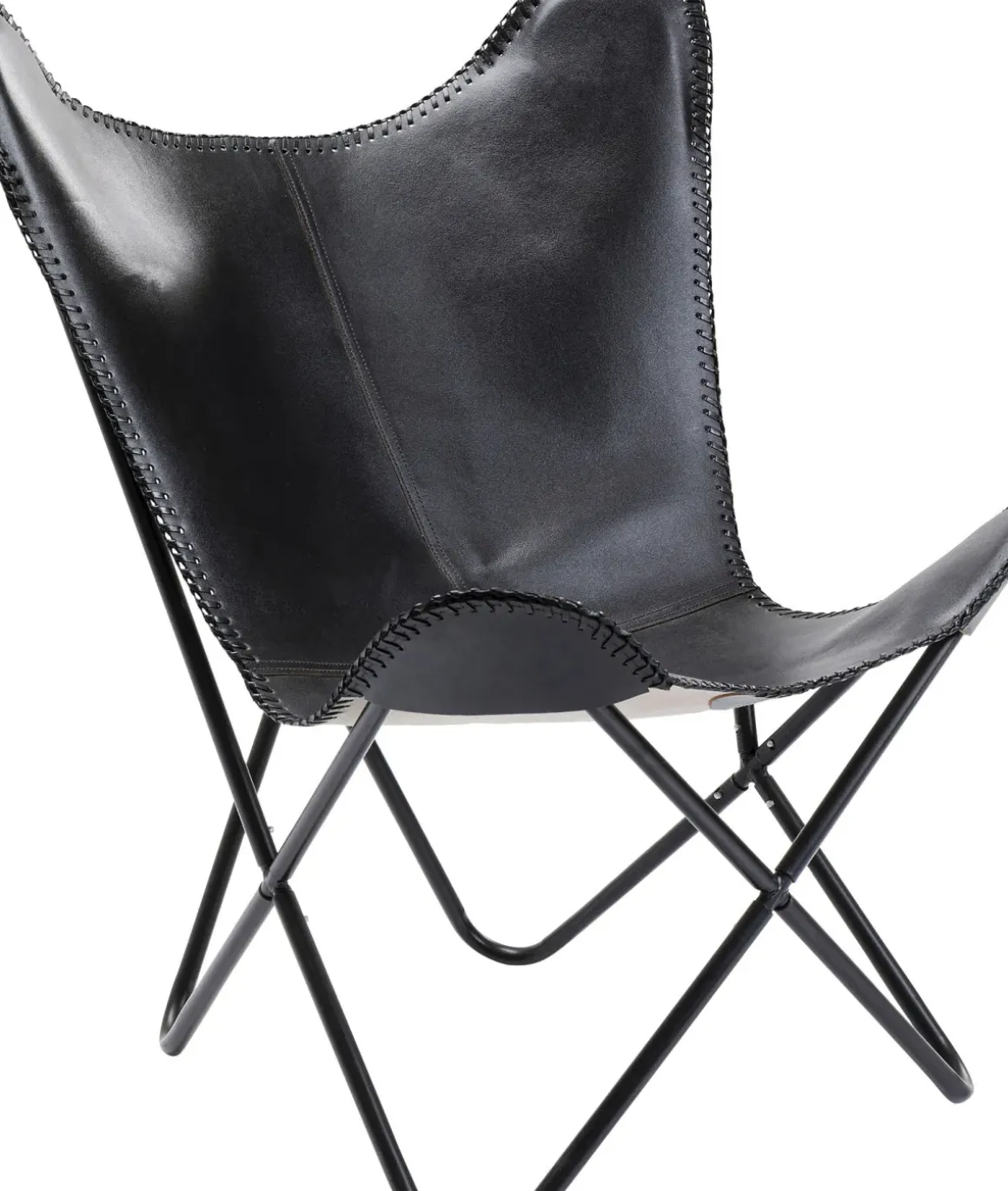 Fåtölj Winny - Svart Läder - KARE Design