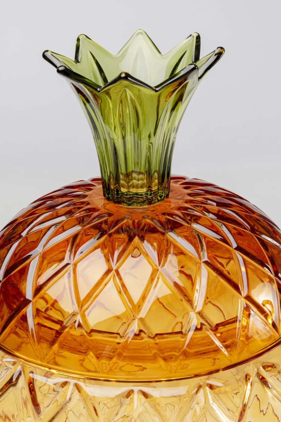 Glasbehållare med tappkran Pineapple - Bärnsten - KARE Design