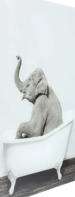Glastavla Elephant Shower, 60x80cm - KARE Design