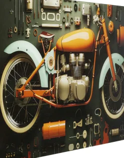 Glastavla Garage Motorbike, 60x80cm - KARE Design