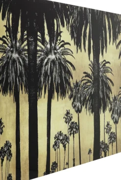 Glastavla Metallic Palms, 180x120cm - KARE Design