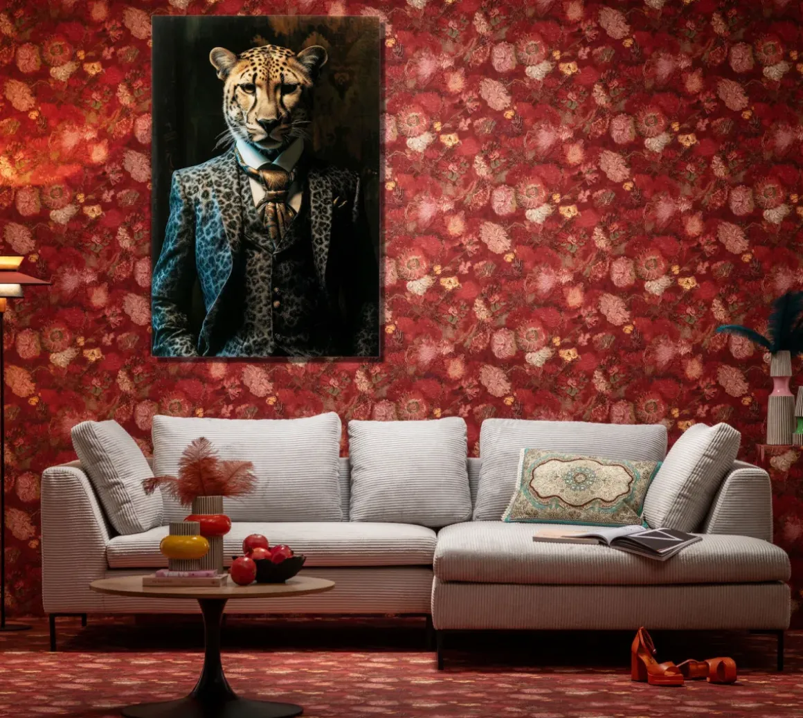 Glastavla Mister Leo, 100x150cm - KARE Design