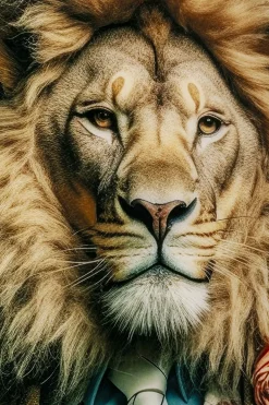 Glastavla Mister Lion, 150x100cm - KARE Design