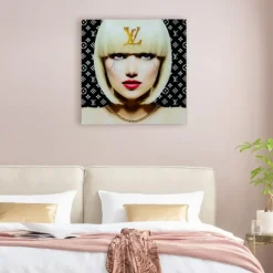 Glastavla Runny Eyes, 80x80cm - KARE Design