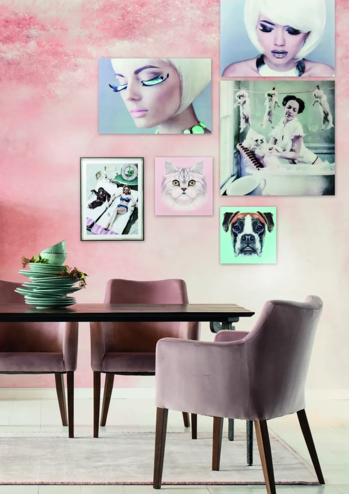 Glastavla Space Age, 120x80cm - KARE Design