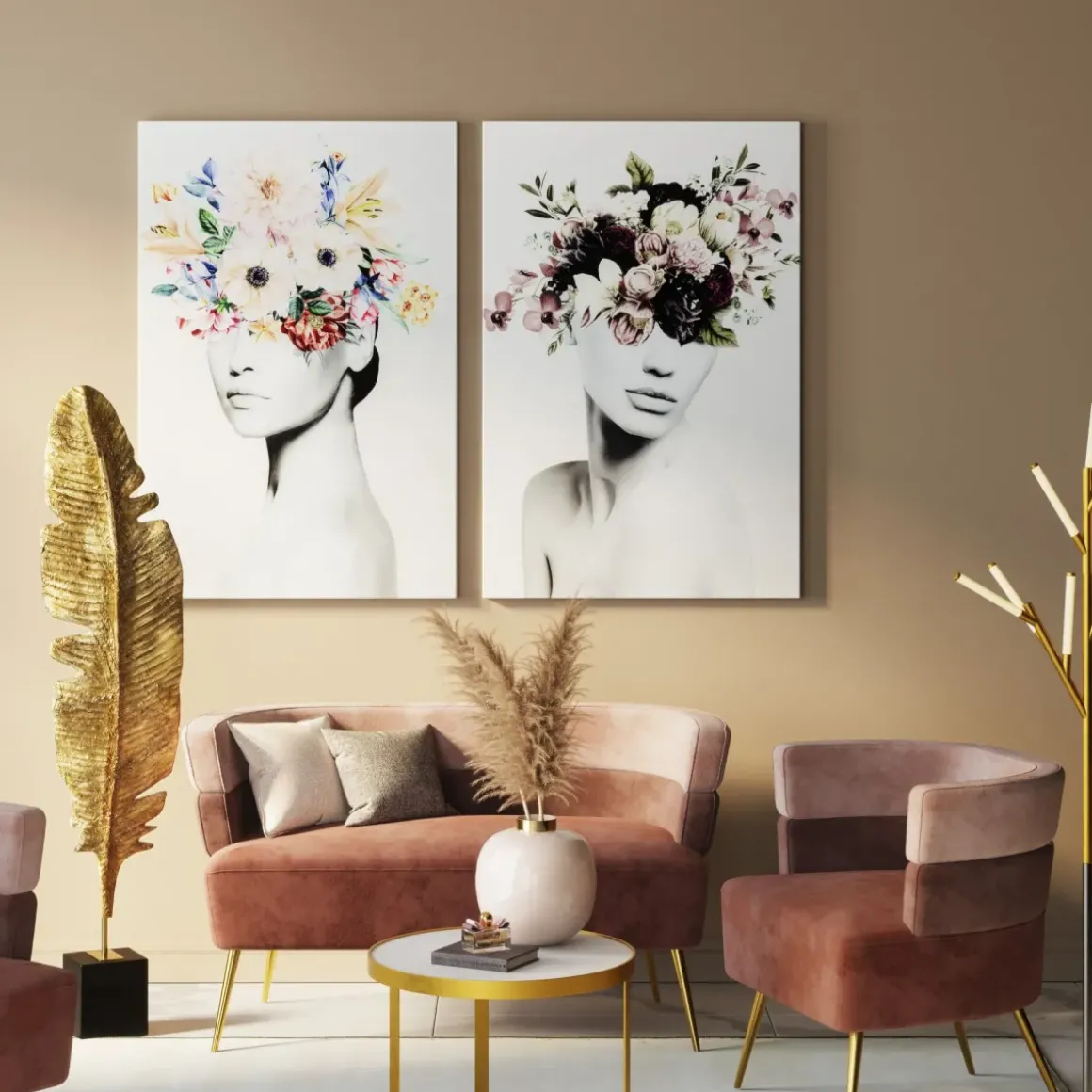 Glastavla Spring Hair, 80x120cm - KARE Design