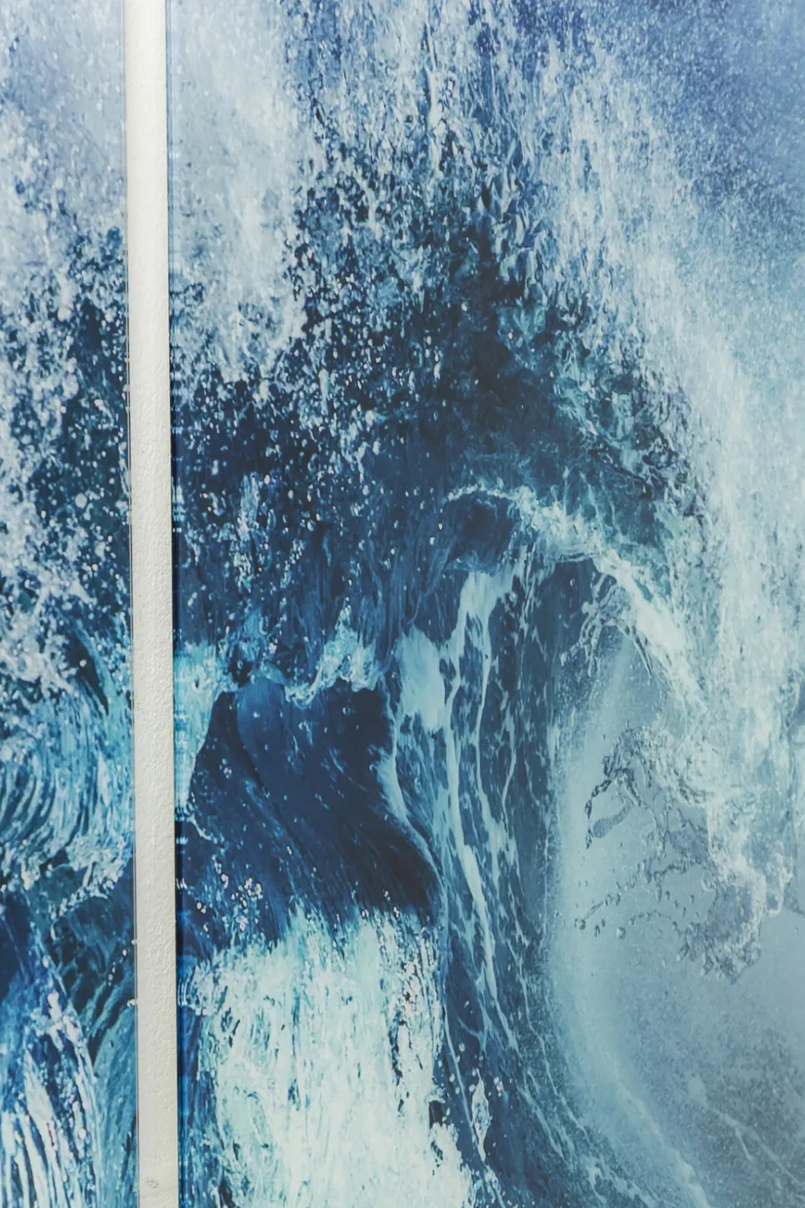 Glastavla Triptychon Wave 240x160cm (3/Set) - KARE Design