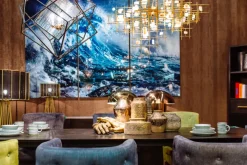 Glastavla Triptychon Wave 240x160cm (3/Set) - KARE Design