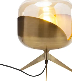 Goblet Bordslampa - Mässing och Tonat Glas, Ø27cm - KARE Design