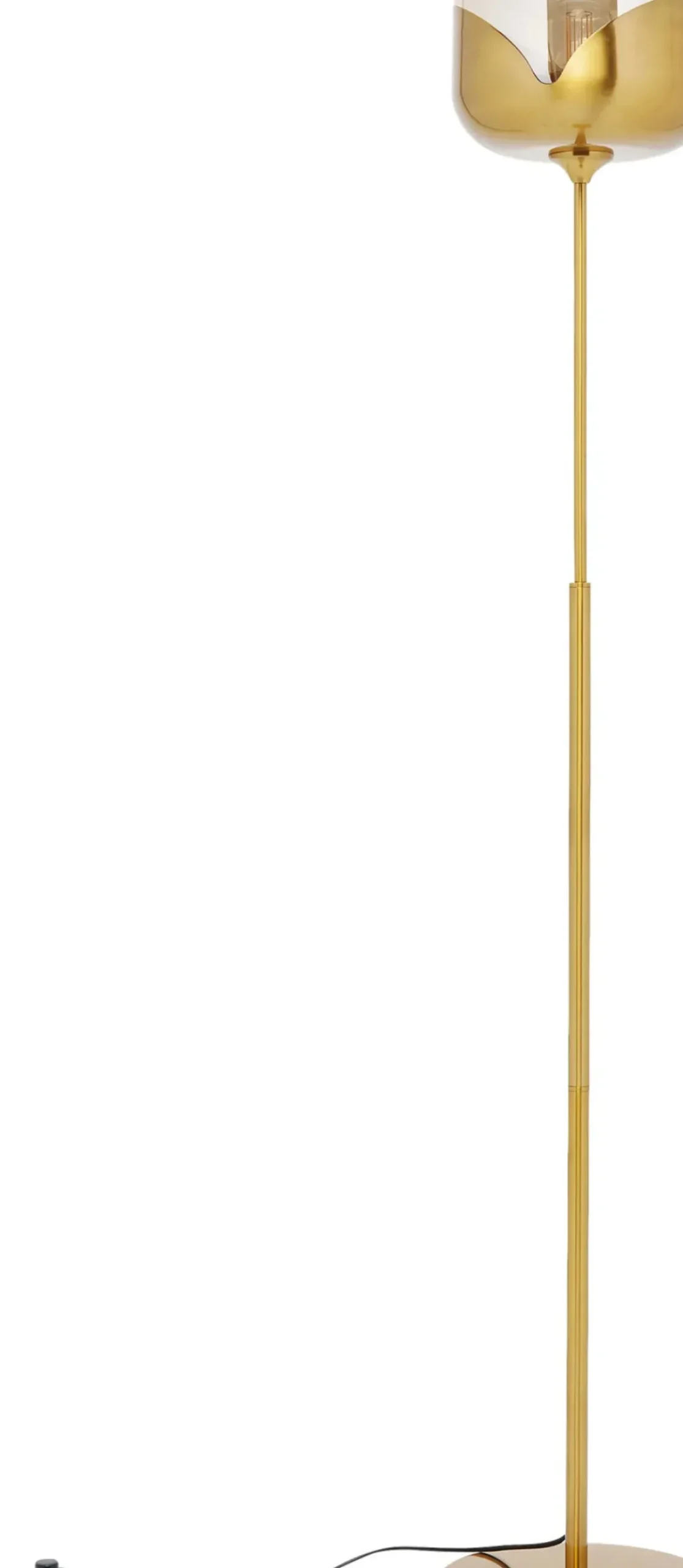 Goblet Golvlampa - Mässing och Tonat Glas, 160cm - KARE Design
