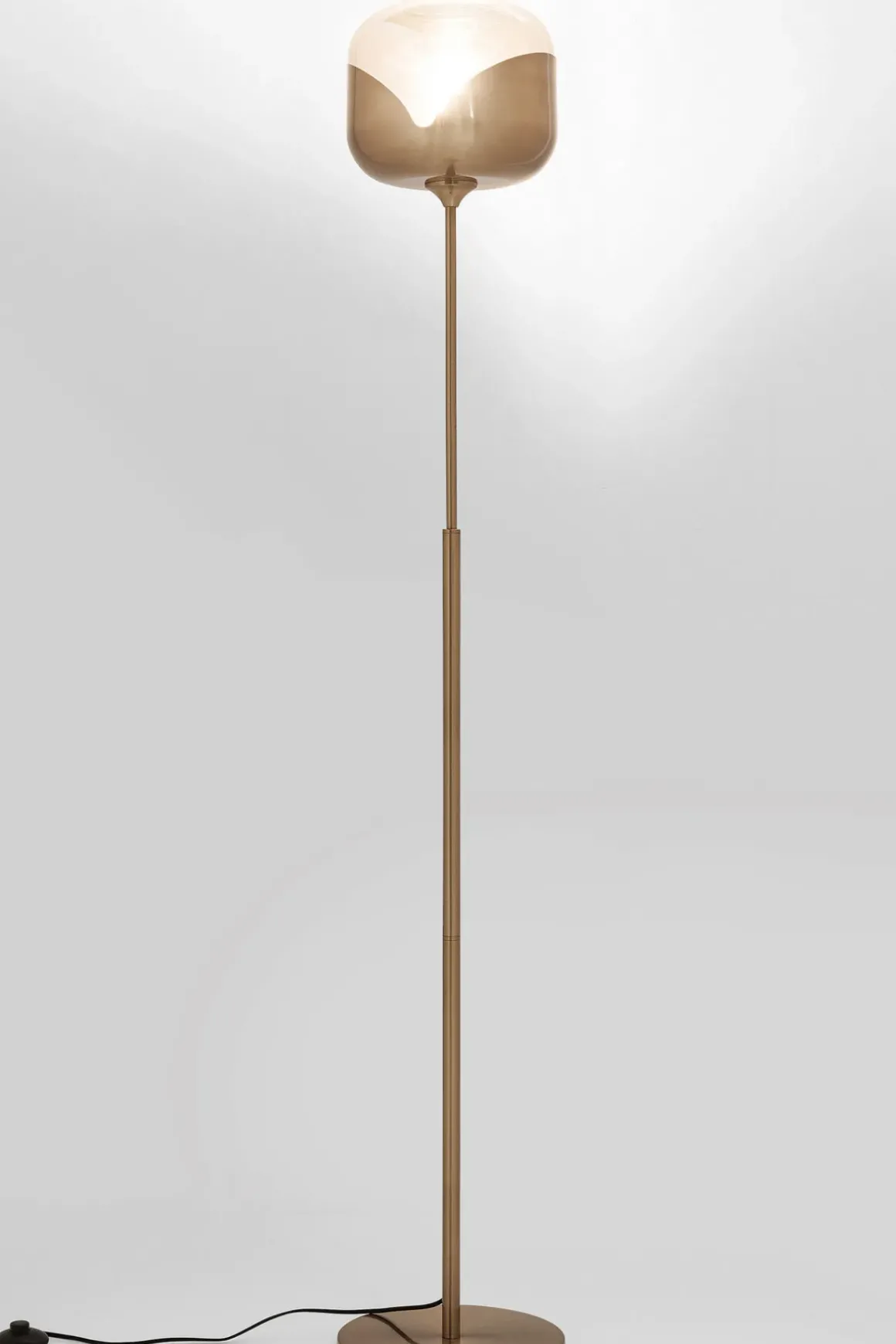 Goblet Golvlampa - Mässing och Tonat Glas, 160cm - KARE Design