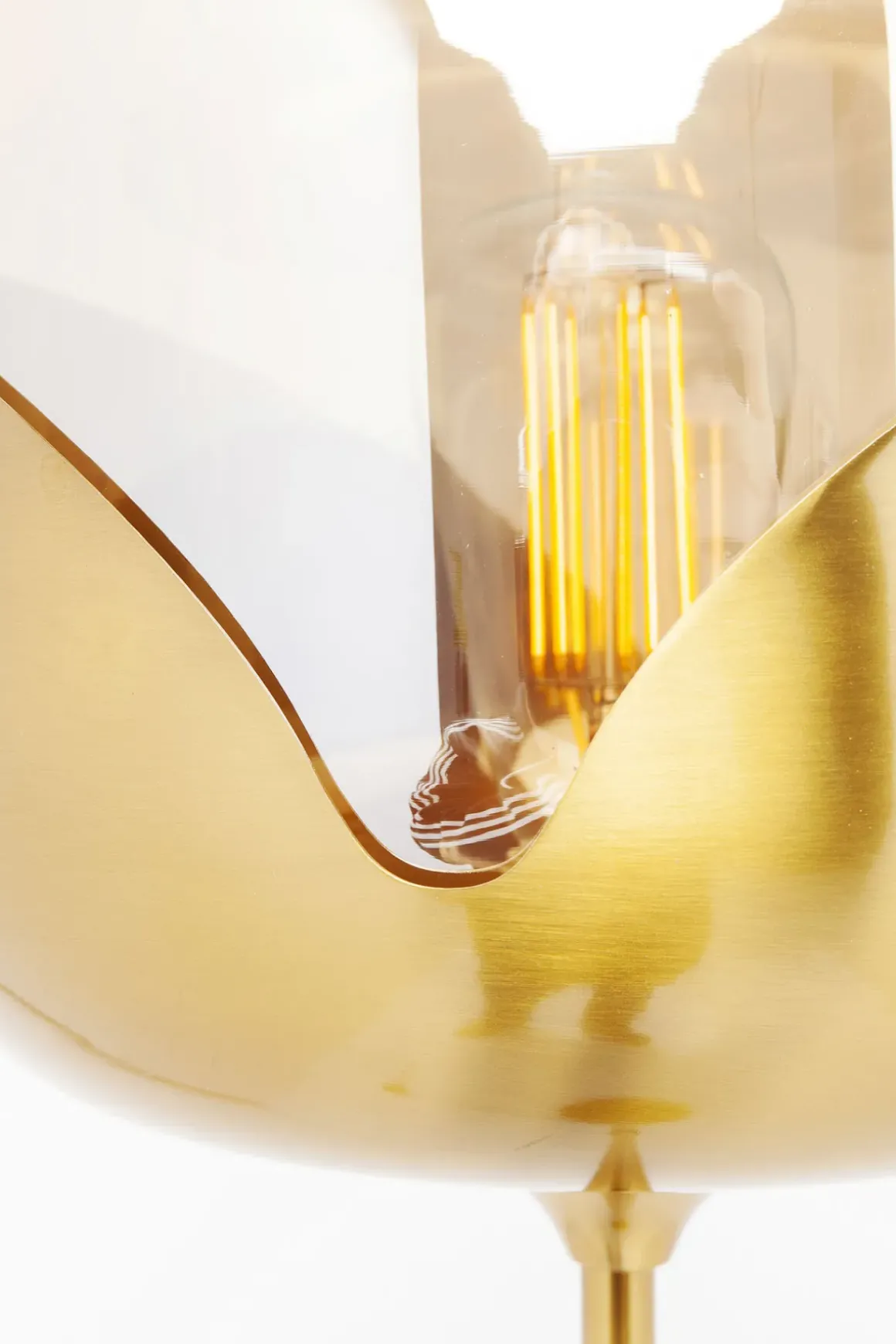 Goblet Golvlampa - Mässing och Tonat Glas, 160cm - KARE Design