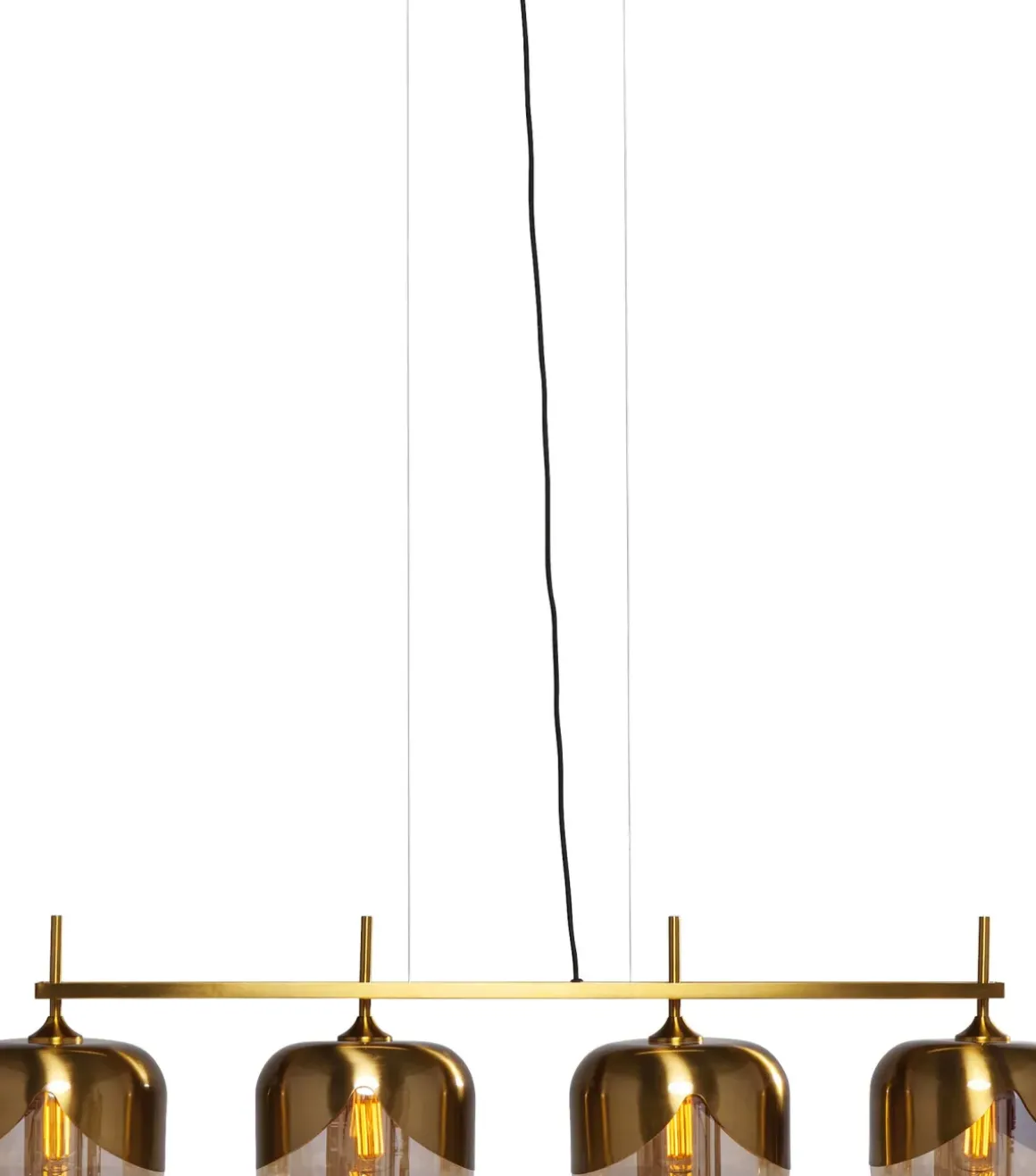 Goblet Taklampa - Mässing och Tonat Glas, 4 lampor - KARE Design
