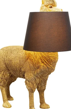 Golvlampa Alpaca - Alpacka, Guld Med Svart Skärm, 108cm - KARE Design
