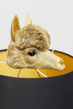 Golvlampa Alpaca - Alpacka, Guld Med Svart Skärm, 108cm - KARE Design