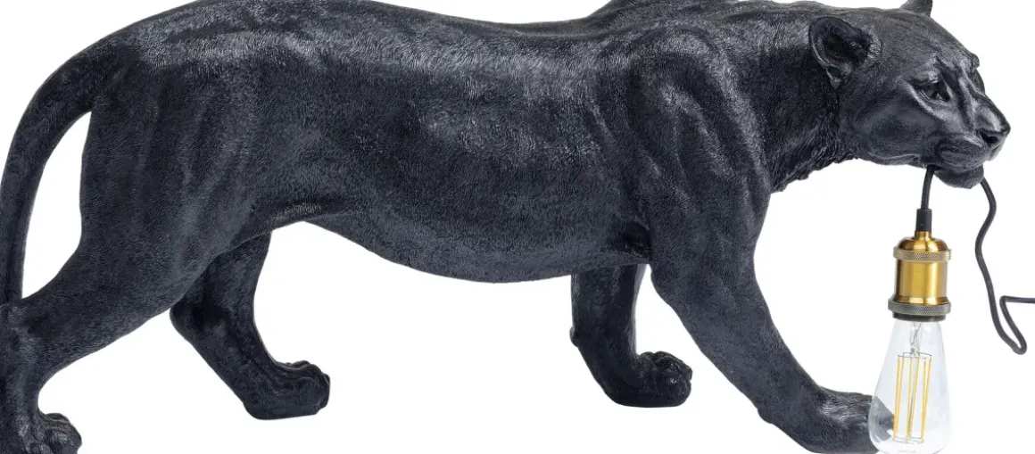 Golvlampa Animal Bagheera - Svart Panter - KARE Design
