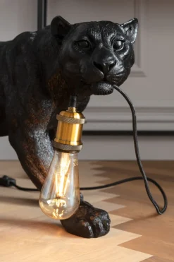 Golvlampa Animal Bagheera - Svart Panter - KARE Design
