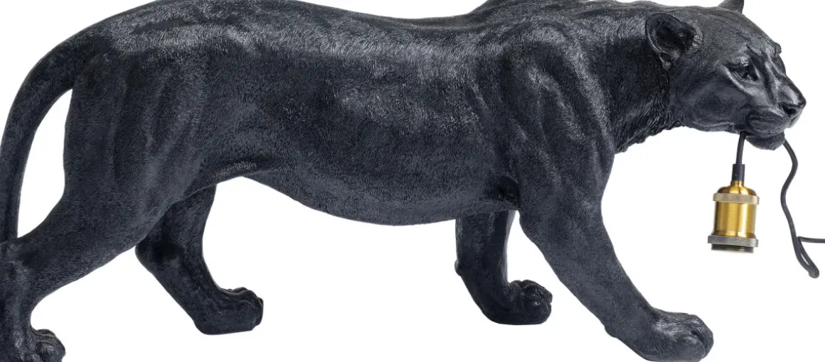 Golvlampa Animal Bagheera - Svart Panter - KARE Design