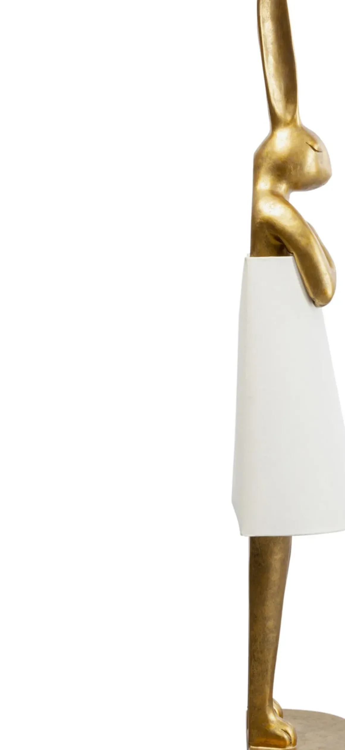 Golvlampa Animal Rabbit - 150cm, Guld/Vit - KARE Design