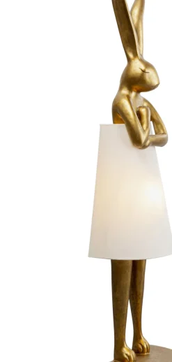 Golvlampa Animal Rabbit - 150cm, Guld/Vit - KARE Design