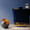 Golvlampa Apollon - Antracitgrå/Guld Ø50cm - KARE Design