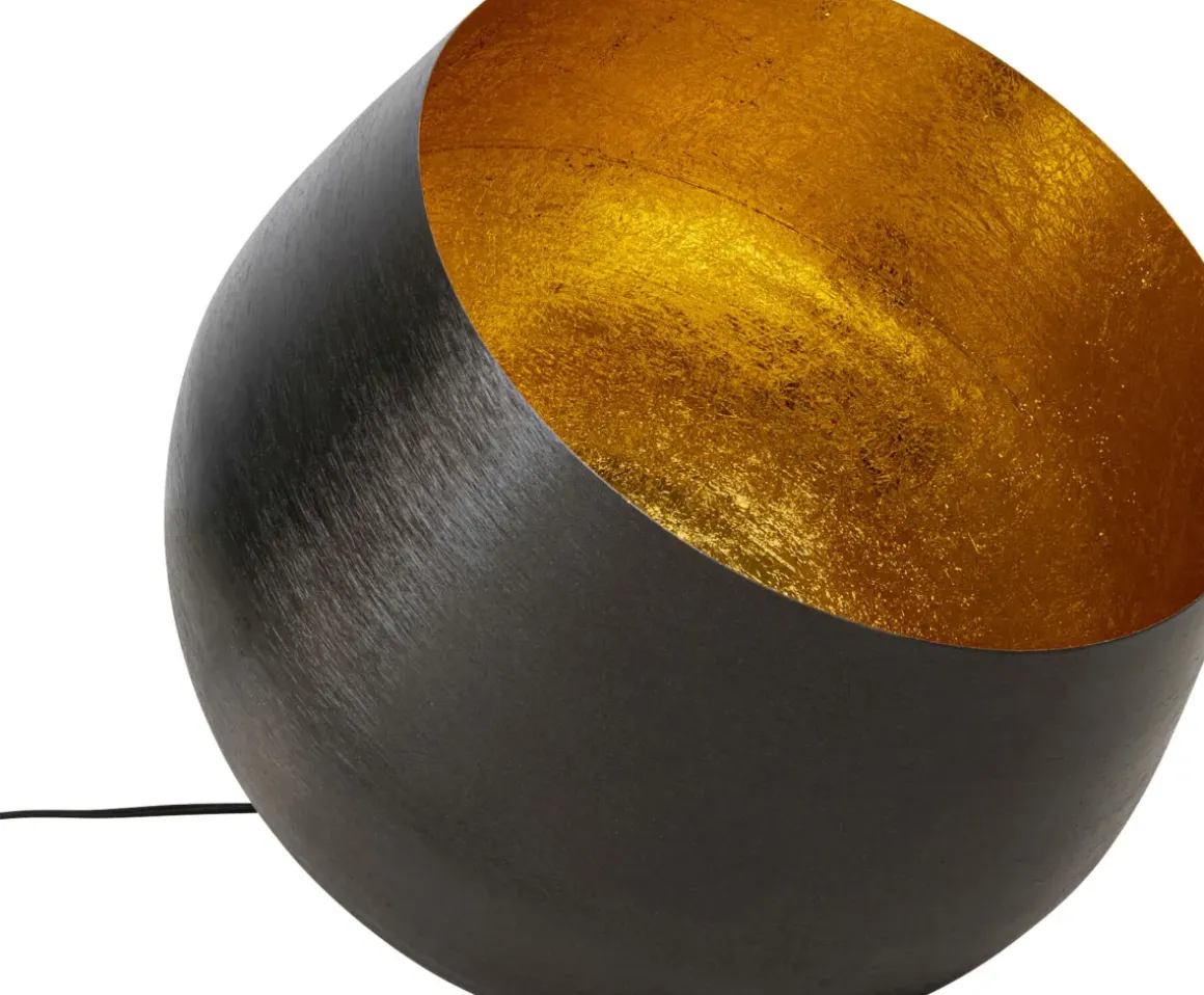 Golvlampa Apollon - Antracitgrå/Guld Ø50cm - KARE Design
