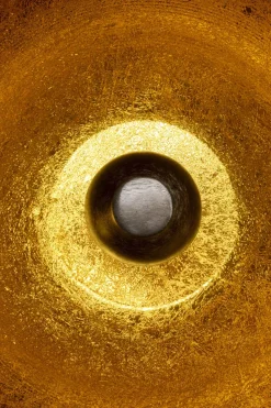 Golvlampa Apollon - Antracitgrå/Guld Ø50cm - KARE Design