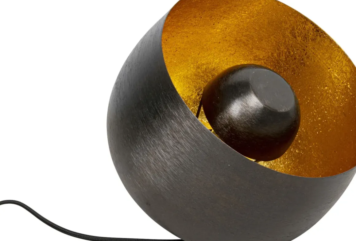 Golvlampa Apollon - Antracitgrå/Guld Ø28cm - KARE Design