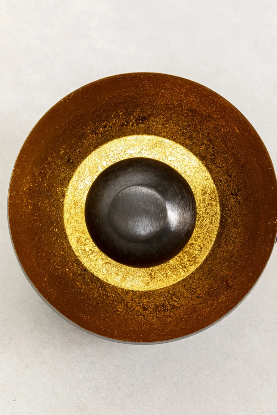 Golvlampa Apollon - Antracitgrå/Guld Ø28cm - KARE Design