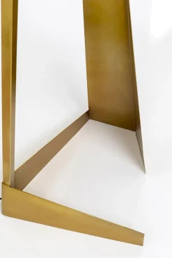 Golvlampa Art Swing - Fot på Mässing, vit skärm, 150cm - KARE Design