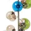 Golvlampa Balloon Colore - Färgade kupor i Glas 15 st, 160cm - KARE Design