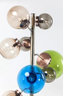 Golvlampa Balloon Colore - Färgade kupor i Glas 15 st, 160cm - KARE Design