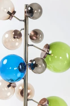 Golvlampa Balloon Colore - Färgade kupor i Glas 15 st, 160cm - KARE Design