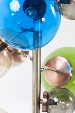 Golvlampa Balloon Colore - Färgade kupor i Glas 15 st, 160cm - KARE Design