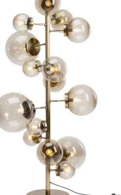Golvlampa Balloon -Mässing/Rökigt Glas, 160cm - KARE Design