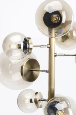 Golvlampa Balloon -Mässing/Rökigt Glas, 160cm - KARE Design