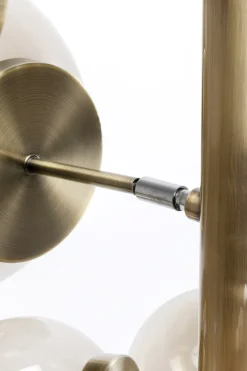 Golvlampa Balloon -Mässing/Rökigt Glas, 160cm - KARE Design