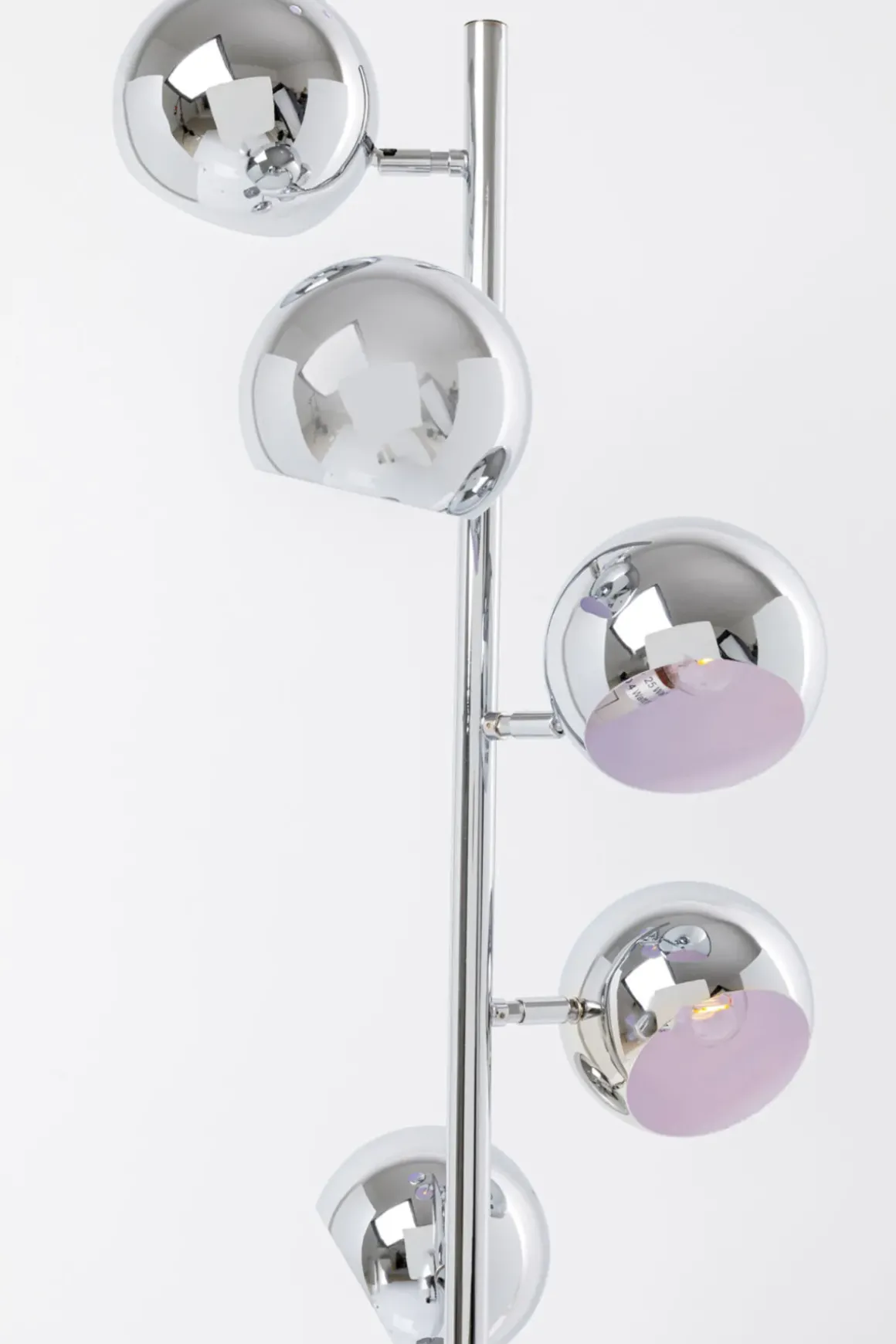Golvlampa Calotta Krom - Riktbara Lampor 5 st, 200cm - KARE Design