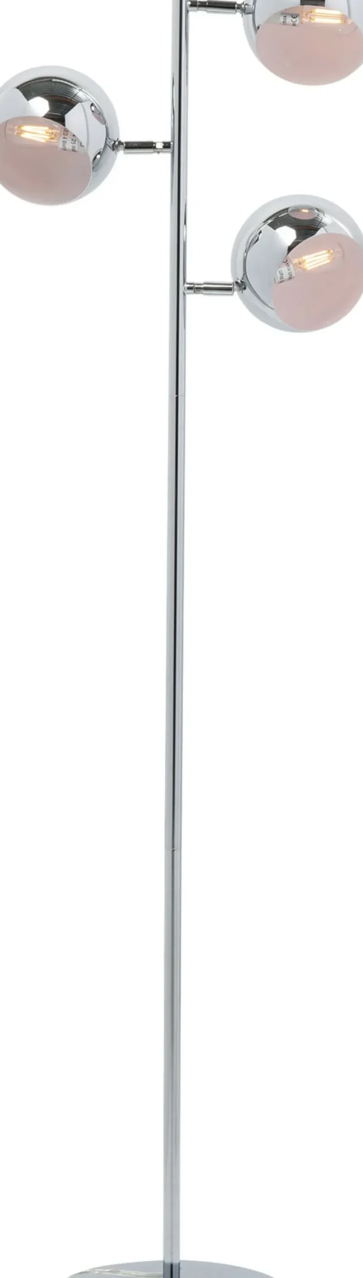 Golvlampa Calotta Krom - 3 Riktbara Lampor - KARE Design