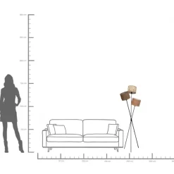 Golvlampa Cannes Trio, 145 cm - KARE Design