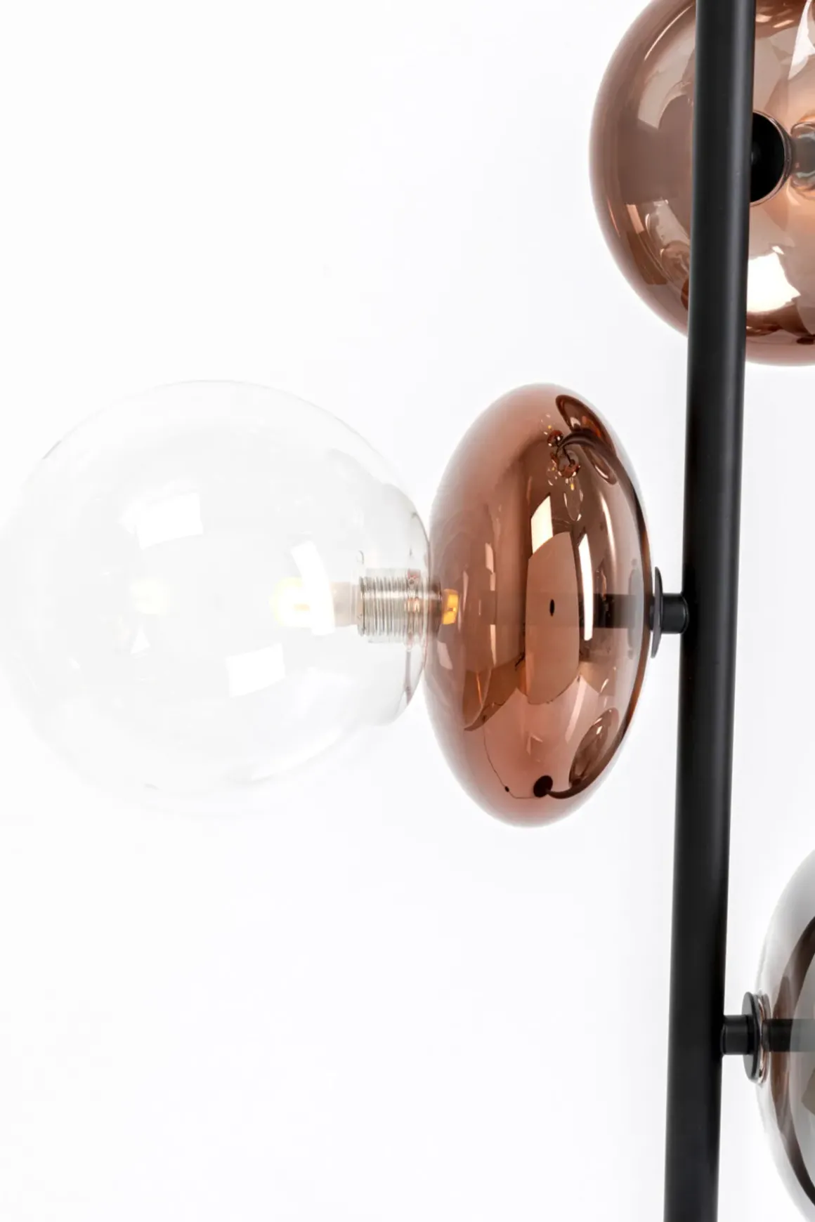 Golvlampa Double Bubble - Koppar, 165cm - KARE Design