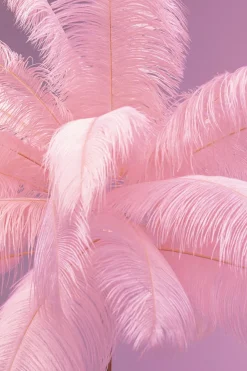 Golvlampa Feather Palm - Rosa, 165cm - KARE Design