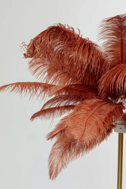 Golvlampa Feather Palm - Roströd, 165cm - KARE Design