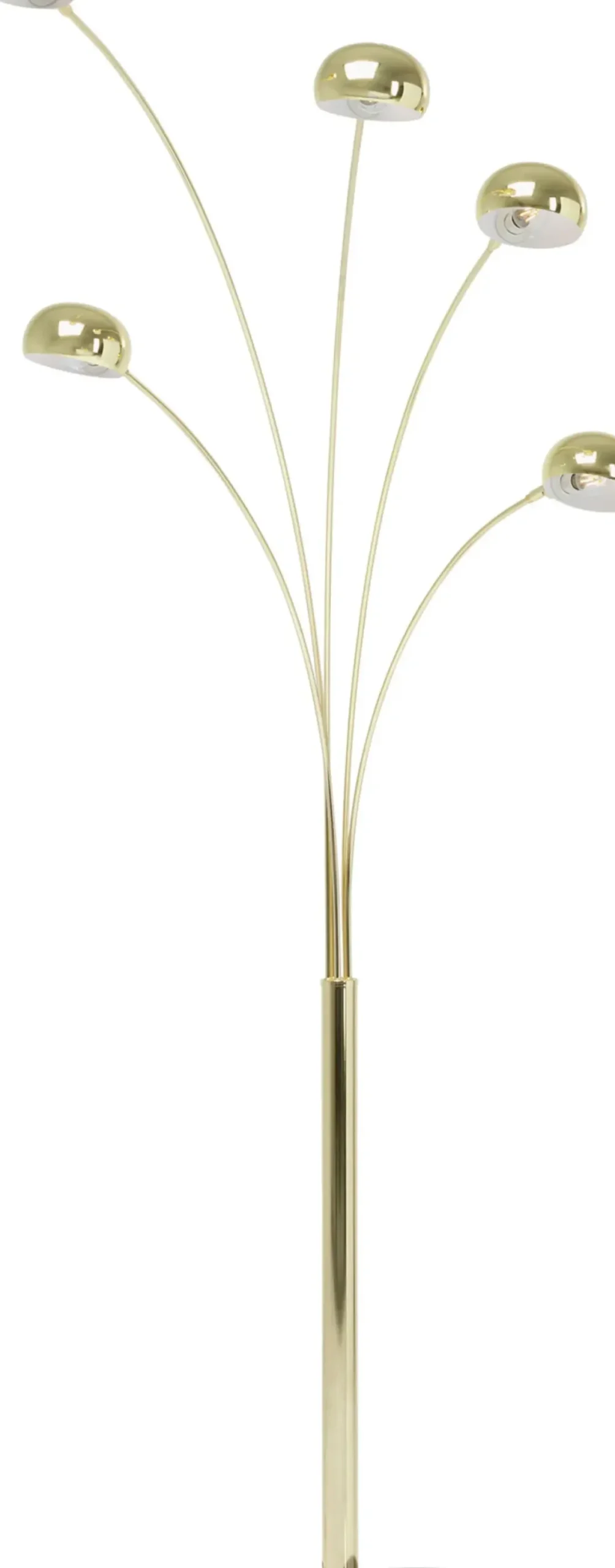 Golvlampa Five Fingers - Femarmad Lampa, Mässing, 215cm - KARE Design