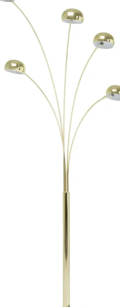 Golvlampa Five Fingers - Femarmad Lampa, Mässing, 215cm - KARE Design